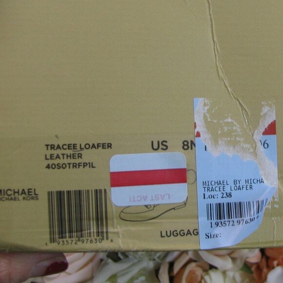 NIB Michael Kors leather loafers 8 "Tracee" - Picture 7 of 7